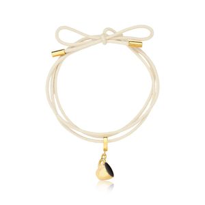 Cordão De Algodão Com Pingente Xícara Revestido Em Ouro