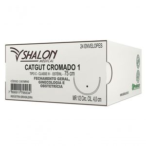 24 Env Fio Sutura Catgut Cromado - Shalon