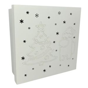 Caixas Brancas 100% Mdf (17x17x07) Arvore Natalina