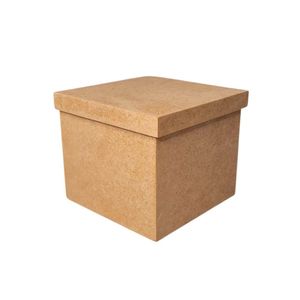 Caixa Tampa De Sapato P/1 Caneca Em Pé (12x12x11) Mdf Cru