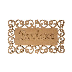 Moldura Para Banheiro 100% Mdf Cru (25x15) Modelo 2