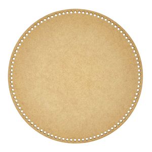 Base Para Crochê Em Mdf Cru Circulo (35,5x35,5)