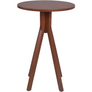 Mesa Bistrô Olímpia Em Madeira Maciça Alta 70x70x105 Castanho