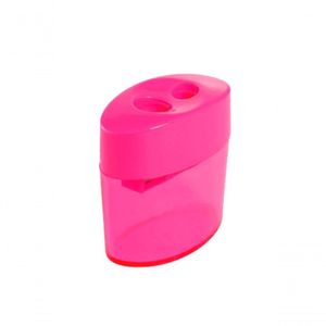 Apontador Oval Duplo Rosa