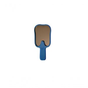 Espelho De Mão Decorativo Formato Dente - Agir Azul