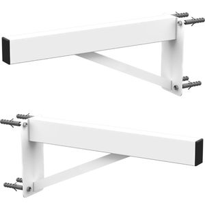 2 Suportes Pia Parafusar Bancada Aparador 60 Cm - Branco