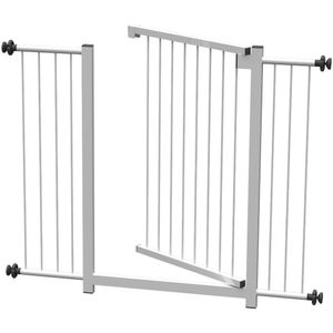 Grade Portão Pet Bebê Divisor Ambiente 93 A 98 Cm - Branco