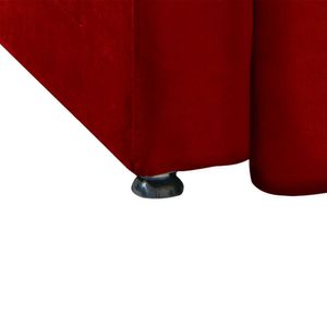 Poltrona Do Papai Reclinável Maldivas Suede Vermelho Speciale Home Vermelho