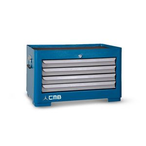 Baú Para Ferramentas 600mm Com 4 Gavetas Bau604 Cmb