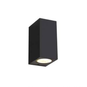 Arandela Duble Preta Ip65