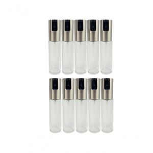 Kit 10 Spray Pulverizador Borrifador Dosador Para Azeite Vinagre Frasco De Vidro Acabamento Aço Inoxidável
