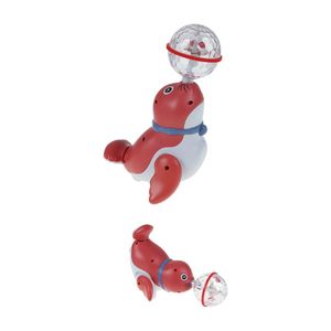 Foca Dançarina Empina Bola Com Luz E Som - Art Brink - Vermelho