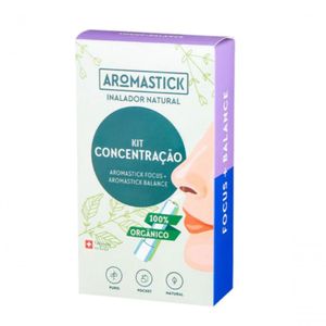 Kit Aromastick Inalador Foco + Atenção Aromaterapia