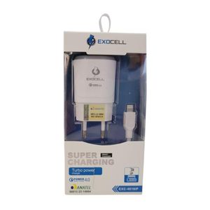 Carregador De Celular Ip 4a V9 Turbo Power - Exocell