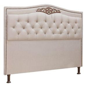 Cabeceira Estofada Holanda 1,60 Queen Linho Speciale Home Capuccino