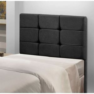 Cabeceira Estofada Cama Box Solteiro 0.90 Julia Veludo Speciale Home Preto