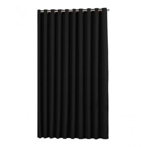 Cortina Blackout Térmica Preto Com Ilhos - 280x250cm