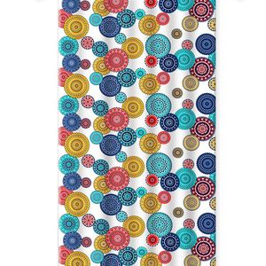 Cortina Para Box Estampa De Mandala - Com Gancho