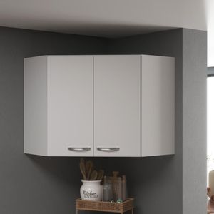 Armário Aéreo Modulado De Canto Fidelitá Viena 75cm 2 Portas Branco