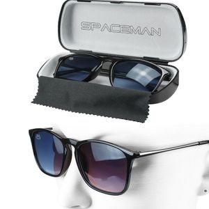 Oculos Sol Aço Inox Protecao Uv Masculino Quadrado + Case Presente Armação Preta Estiloso