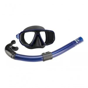 Kit Mergulho Dua Máscara Respirador Snorkel Seasub Várias Cores Azul