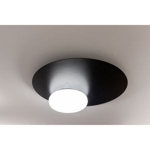 Plafon Nobile 42cm X 10cm 1xled Integrado 12w 3000k 600lm Ip20 Preto