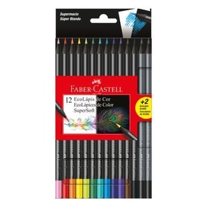 Lápis De Cor 12 Cores Supersoft Faber 120712soft+2