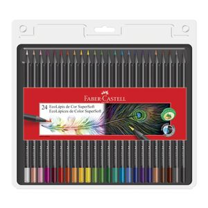 Lápis De Cor 24 Cores Faber Supersoft