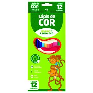Lápis De Cor 12 Cores Léo & Léo C-6 4220