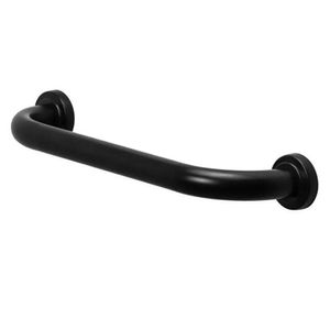 Alça De Apoio 30cm Preto Barra Inox Acessibilidade Deficiente Idoso Cadeirante Parede Banheiro Box