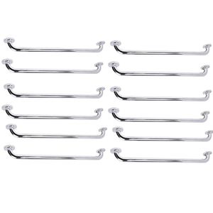 Alça Barra Apoio 70cm Suporte Anti Queda Kit 12 Uni Cadeirante Deficiente Gestante Idoso Banheiro Casa Box Inox Evita Acidentes