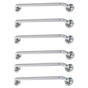 Alça De Apoio 60cm Kit 6 Unidades Suporte Segurança Idoso Corrimao Parede Banheiro
