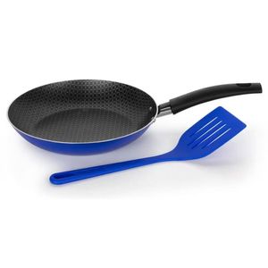 Frigideira Color Pop Multiflon Com Espátula 20cm Azul