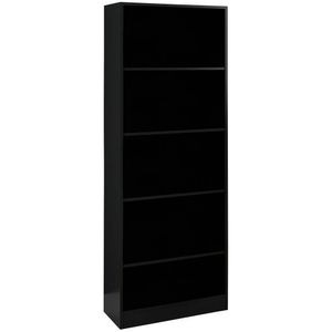 Armario Estante Multiuso 5 Prateleira Me4141 Preto Tecno Mobili Preto