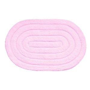 Tapete Para Banheiro Allegro 40cmx60cm Oval Kapazi Rosa