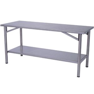Mesa De Manipulação Inox 70x70cm Benfati Tb 2" Paneleiro Liso