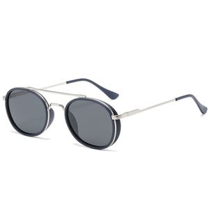 Óculos De Sol Steampunk Unissex Redondo Com Proteção Uv400