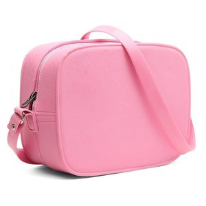 Bolsa Casual Quadrada Feminina Espaçosa Fecho De Ziper Alça Transversal