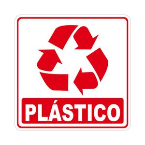 Adesivo Lixo Reciclavel Plástico 1 Unidade 15cmx15cm Nome Do Desenho Plástico