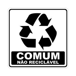Adesivo Lixo Reciclavel 15cmx15cm Nome Do Desenho Comum