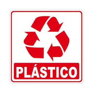 Adesivo Lixo Reciclavel 10cmx10cm Nome Do Desenho Plástico