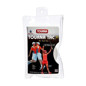 Overgrip Unique Tourna Tac Xl Com 10 Unidades Cor Branco