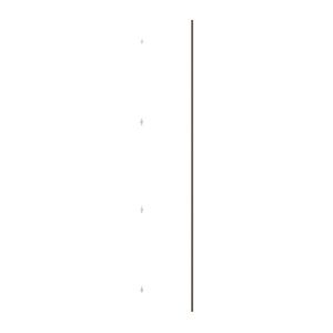 Porta Para Closet Individual 50cm Champagne Branco Mat