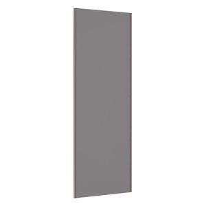 Porta De Correr 80cm Champagne Sem Kit Ferragem Cinza Puro
