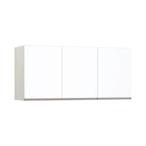 Maleiro Ponte Casal 3 Portas 145Cm Crema Com Branco Mat