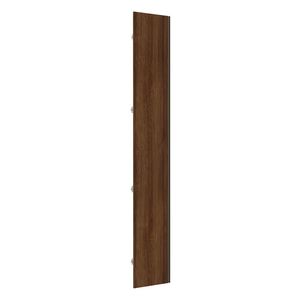 Porta Para Roupeiro De Canto Reto Inox Nogueira Dourado