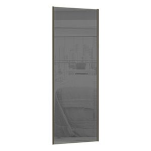 Porta De Correr 80cm Com Prata E Puxador Inox S/Kit Ferragem