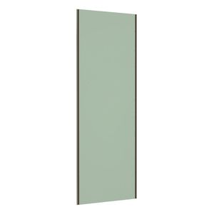 Porta De Correr Closet 80cm Inox Sem Kit Ferragem Verde