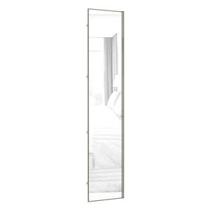 Porta Para Closet Com Espelho Individual 50cm Inox Espelho