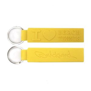 Chaveiro Quicksand I Love Beach Tennis Cor Amarelo
